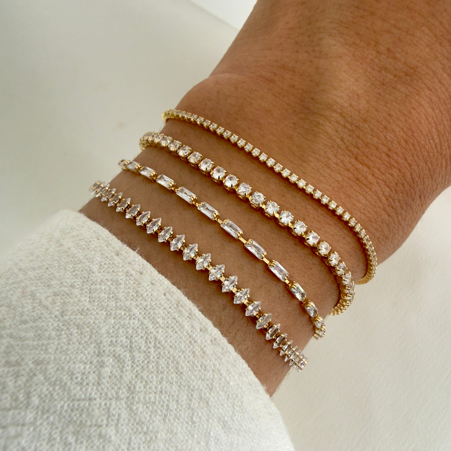 Gold Tennis Bracelet