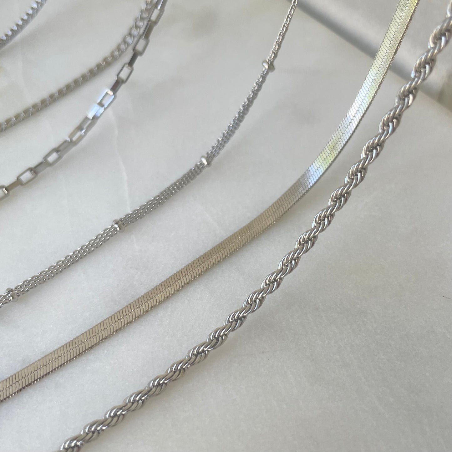 Stainless Steel Basic and Staple layered Necklaces