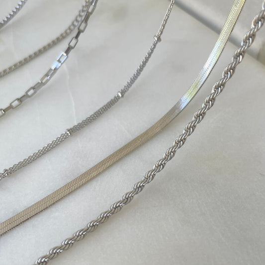 Stainless Steel Basic and Staple layered Necklaces