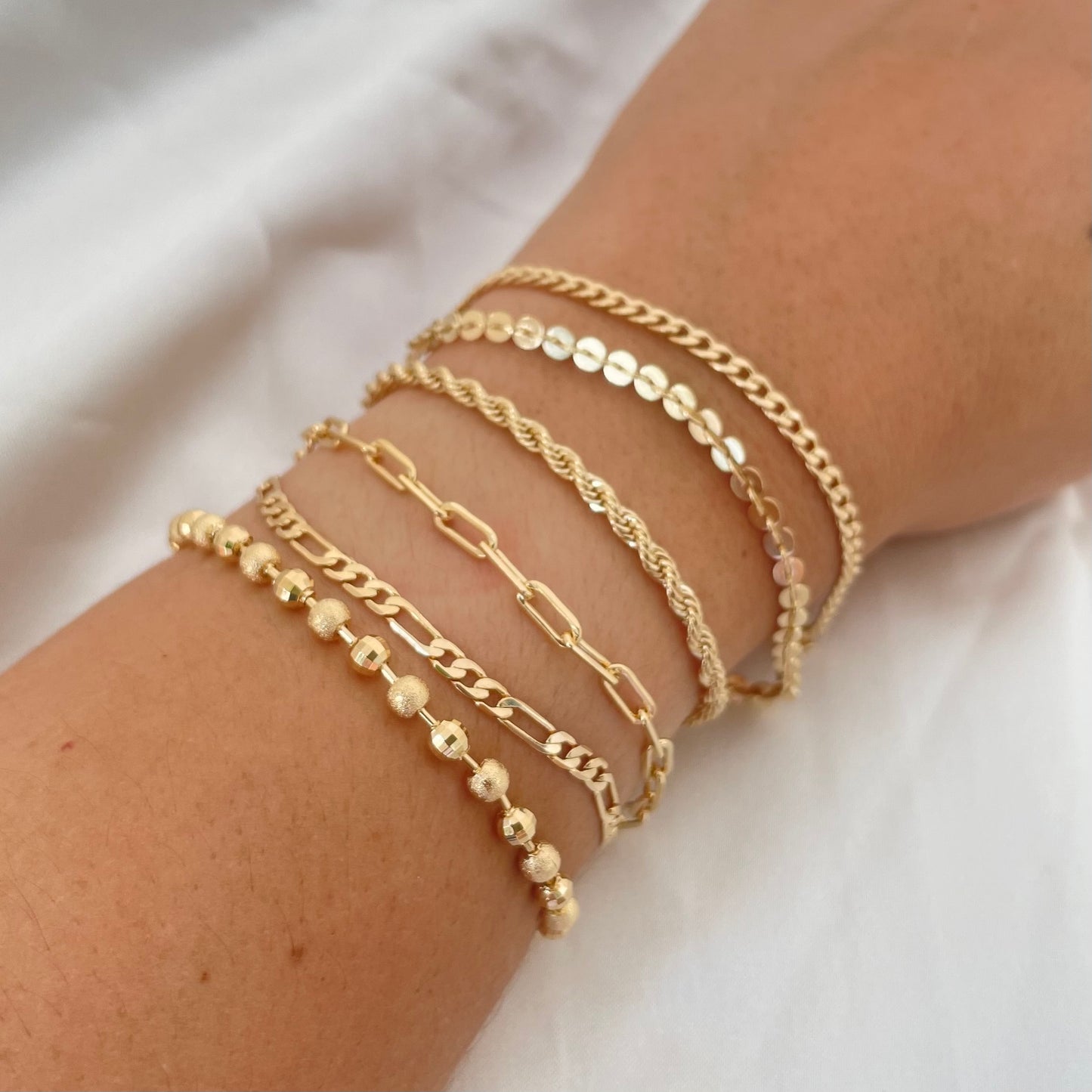 18k Gold Filled Stackable Bracelet Set