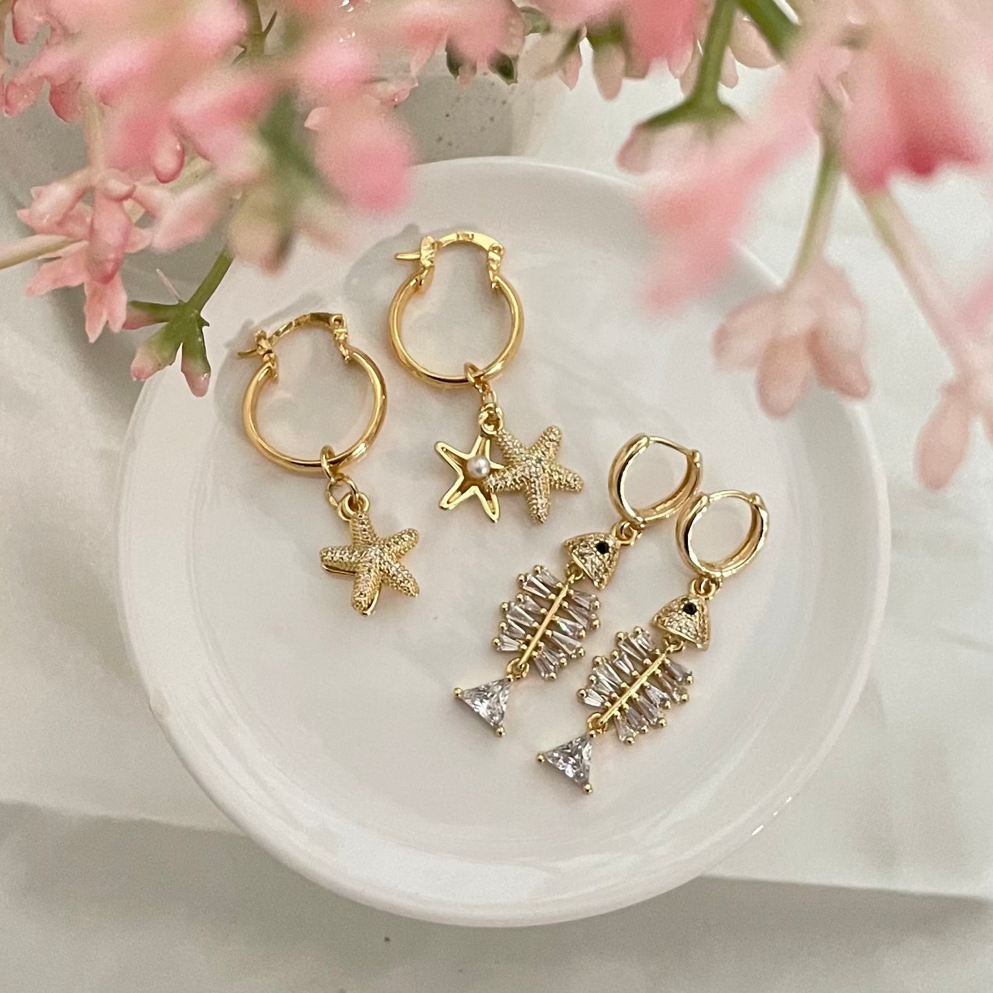 Custom Charm Hoop Earrings