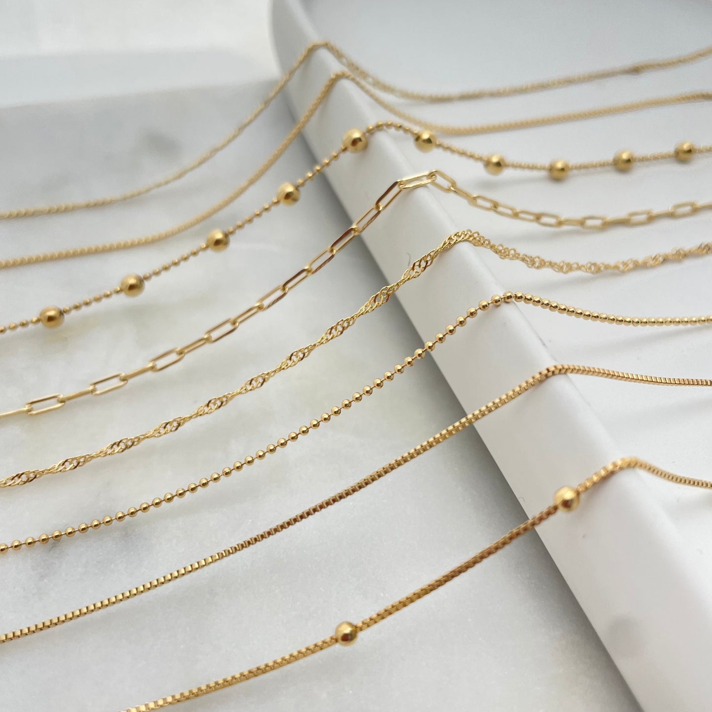 18k Gold Filled Dainty Chain Necklace