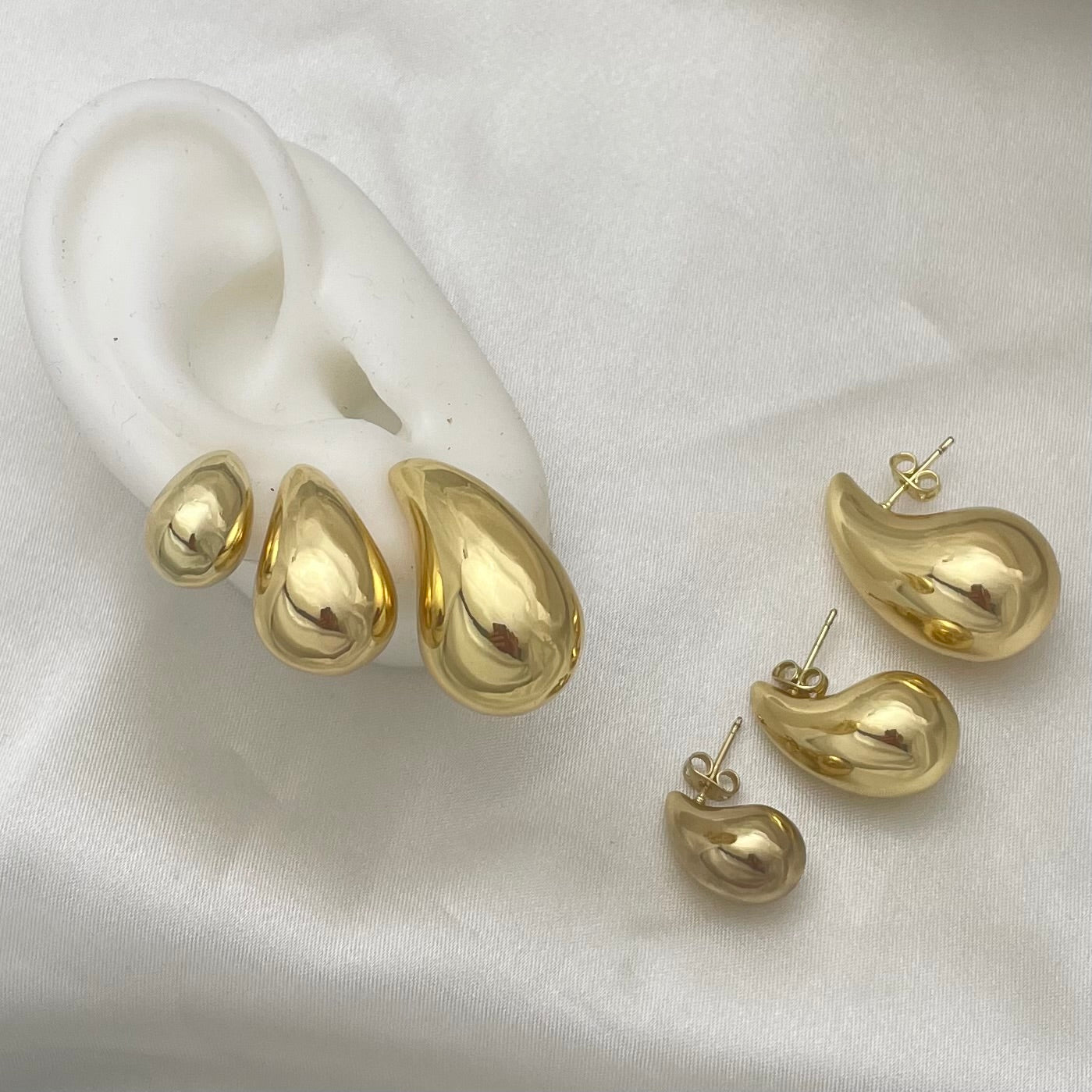 Gold Plated Drop Earrings