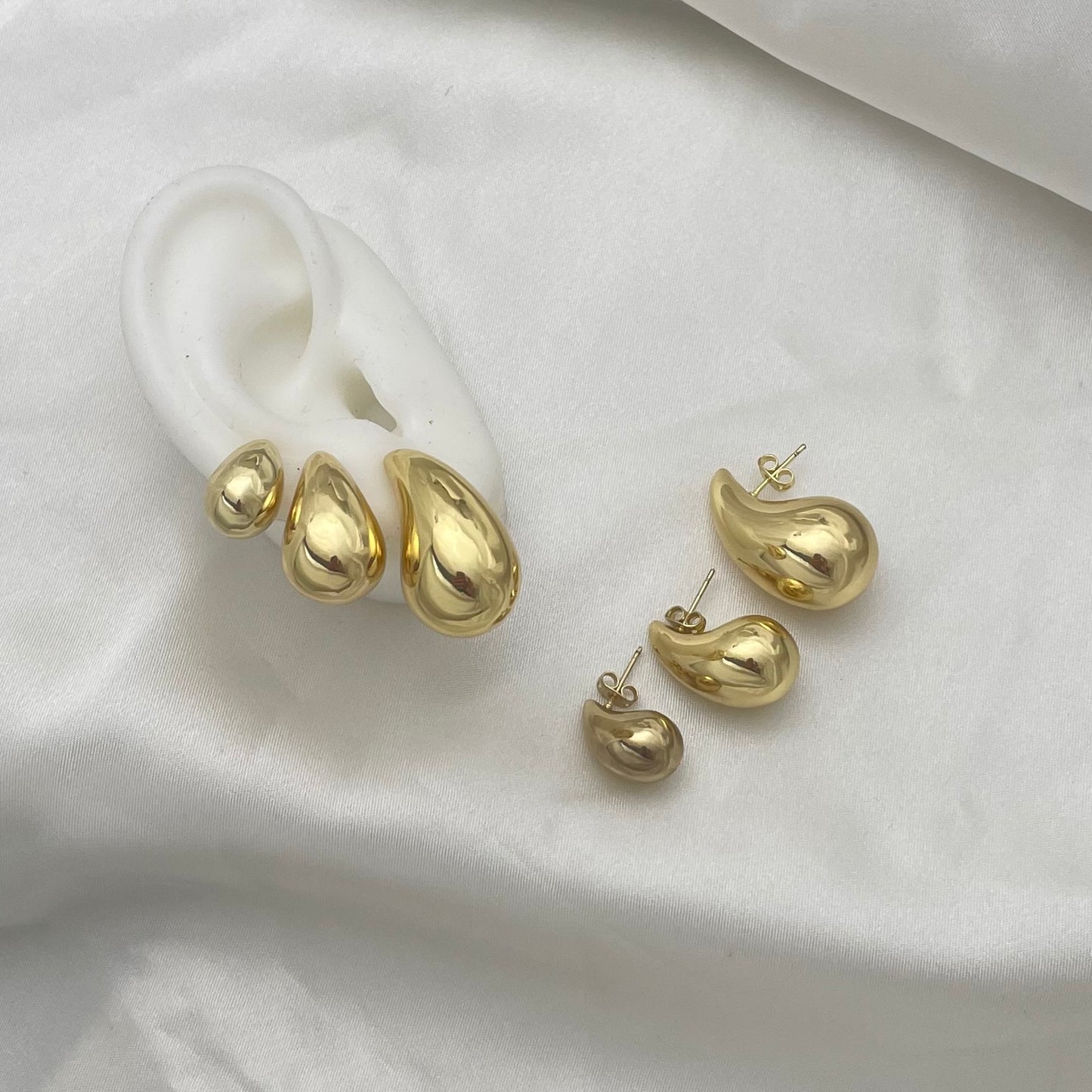 Gold Plated Drop Earrings