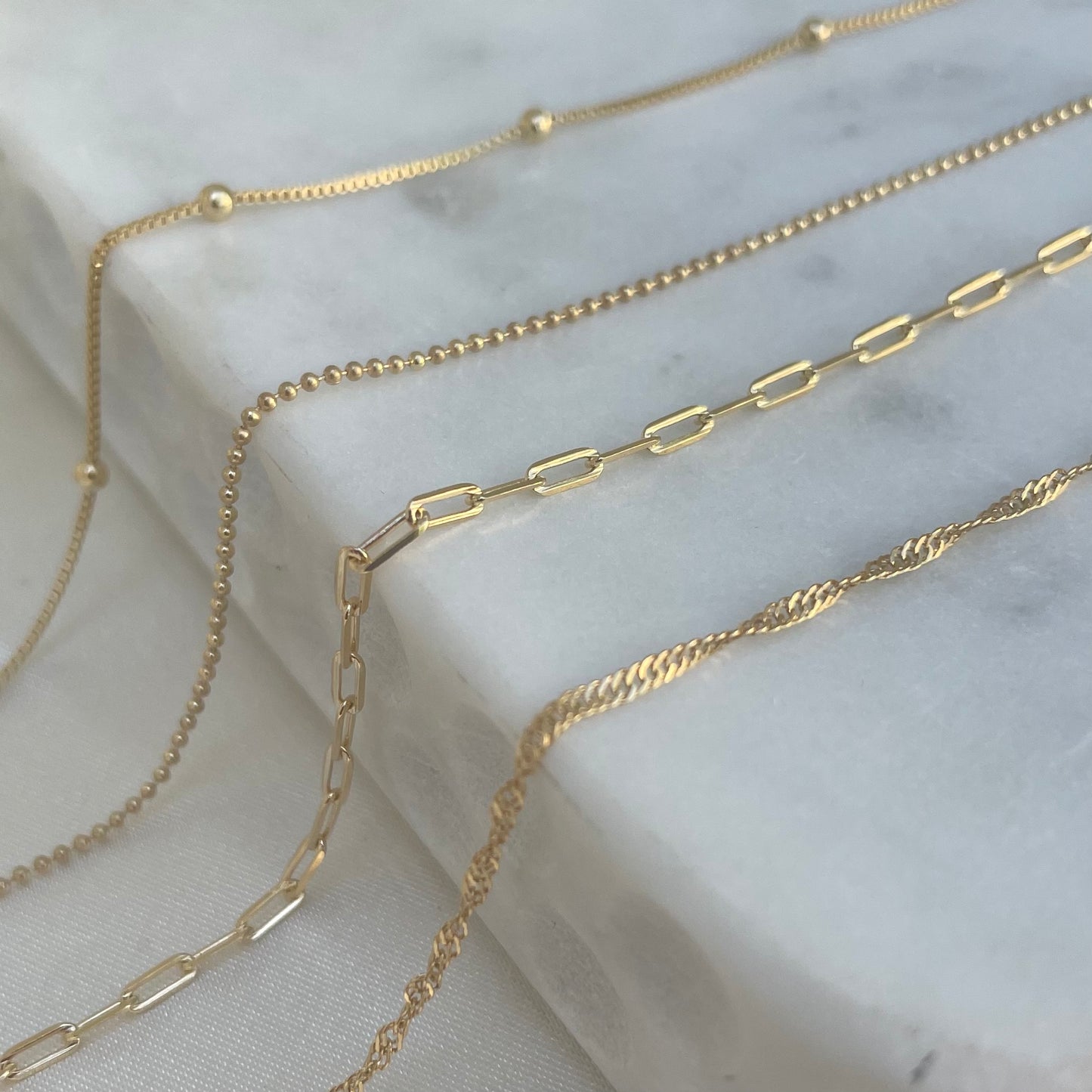 18k Gold Filled Dainty Chain Necklace