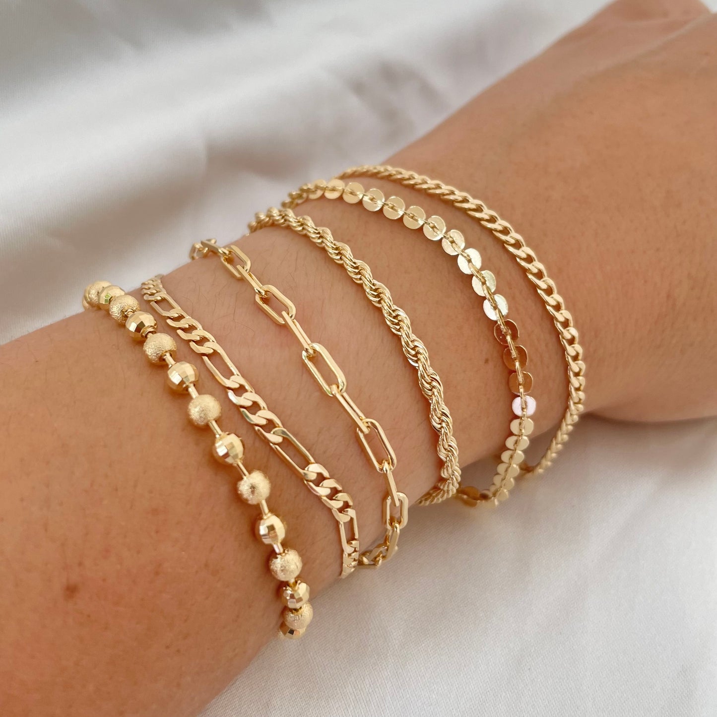 18k Gold Filled Stackable Bracelet Set