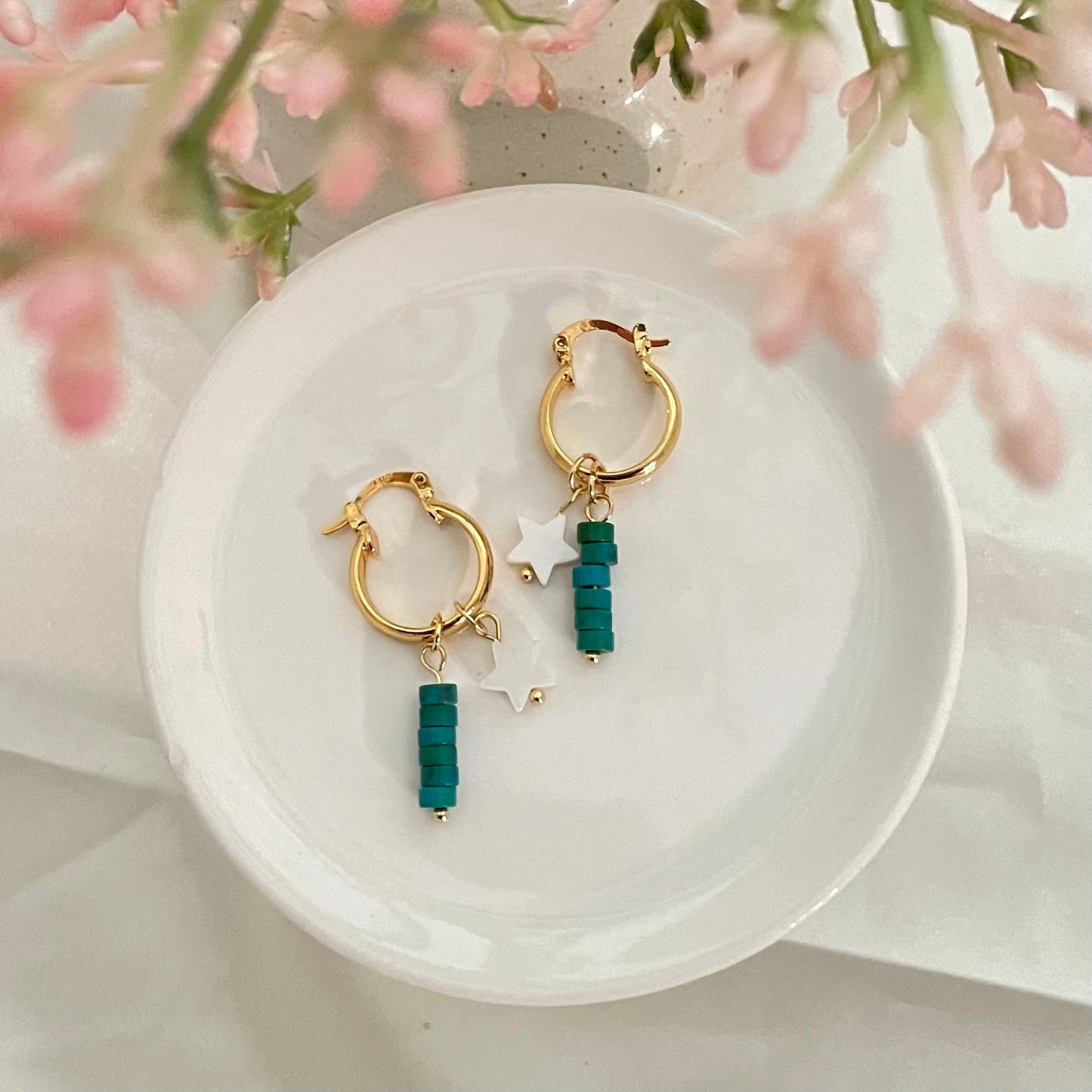 Custom Charm Hoop Earrings