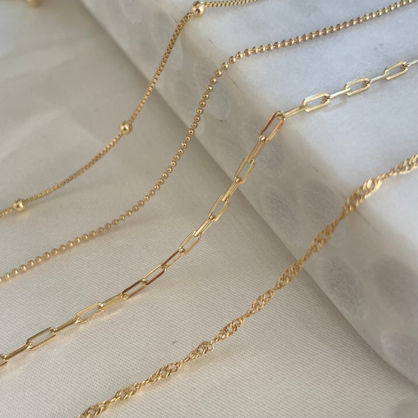 18k Gold Filled Dainty Chain Necklace