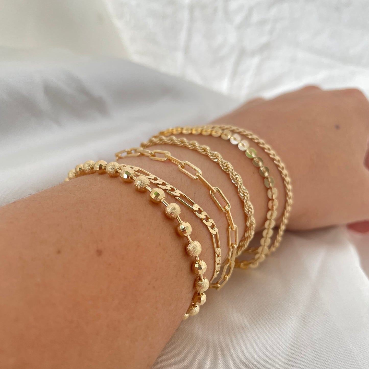 18k Gold Filled Stackable Bracelet Set