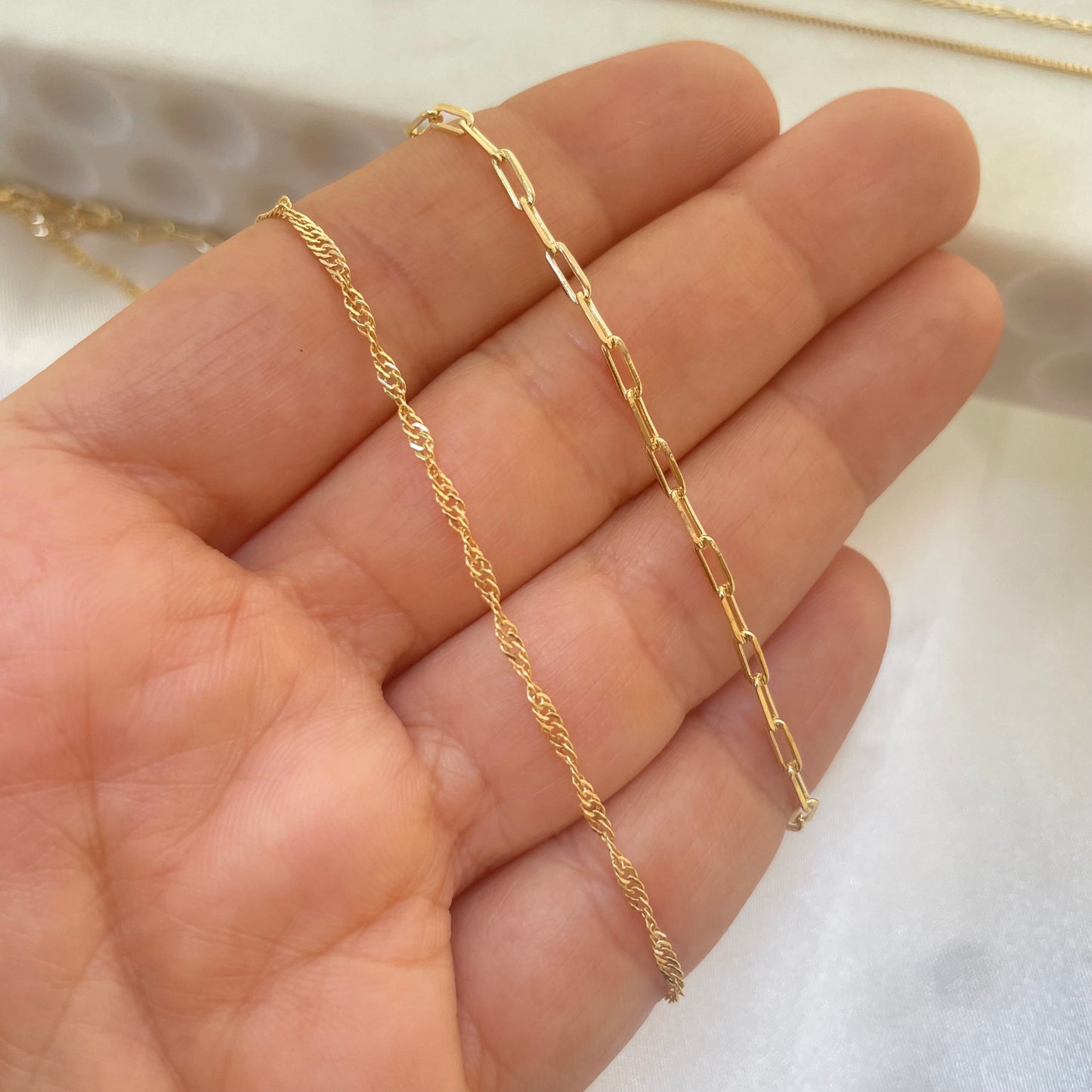 18k Gold Filled Dainty Chain Necklace