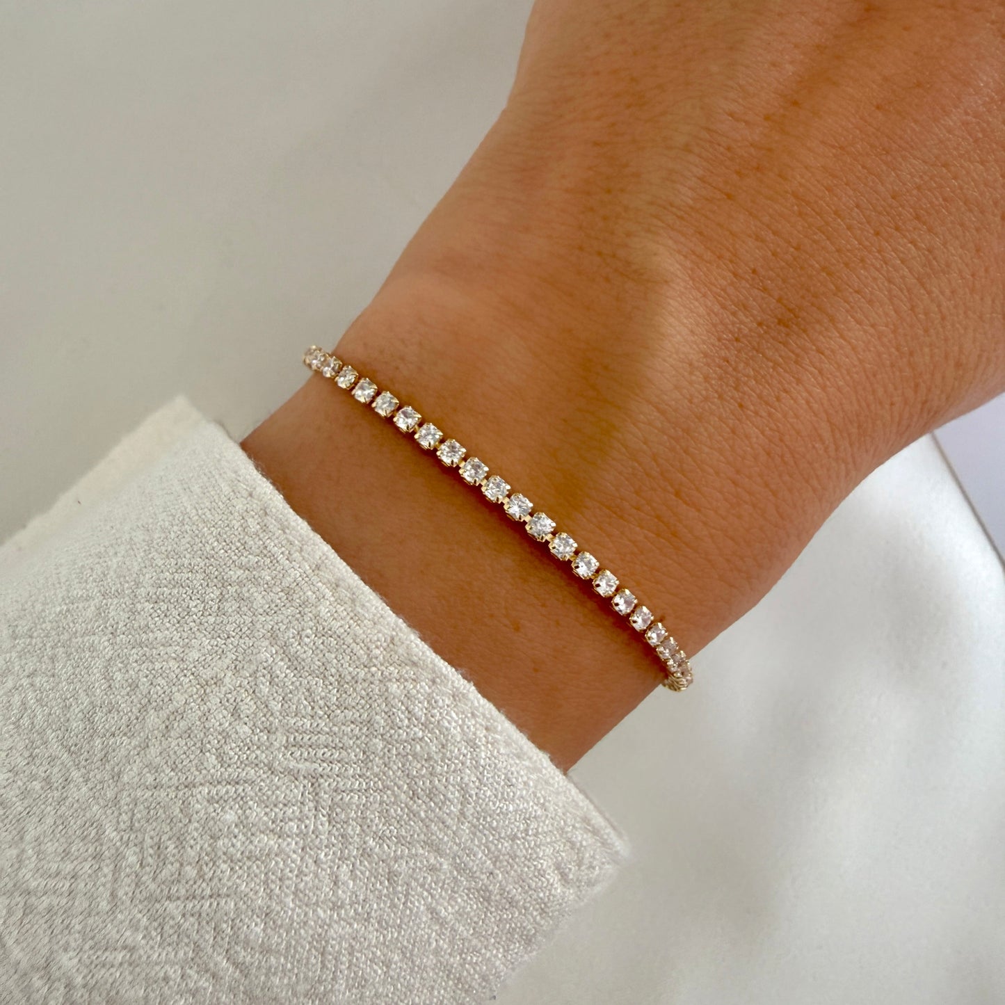 Gold Tennis Bracelet