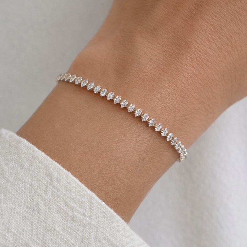 Gold Tennis Bracelet