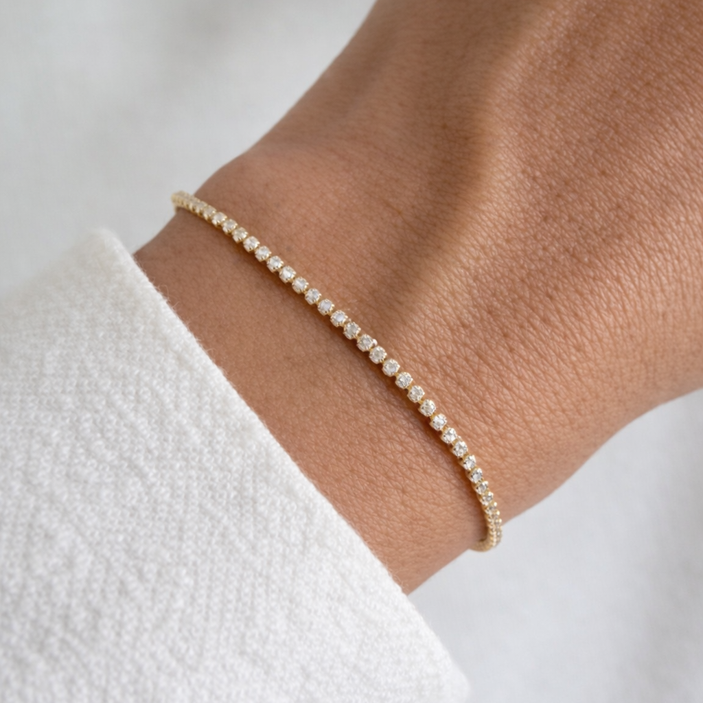 Gold Tennis Bracelet