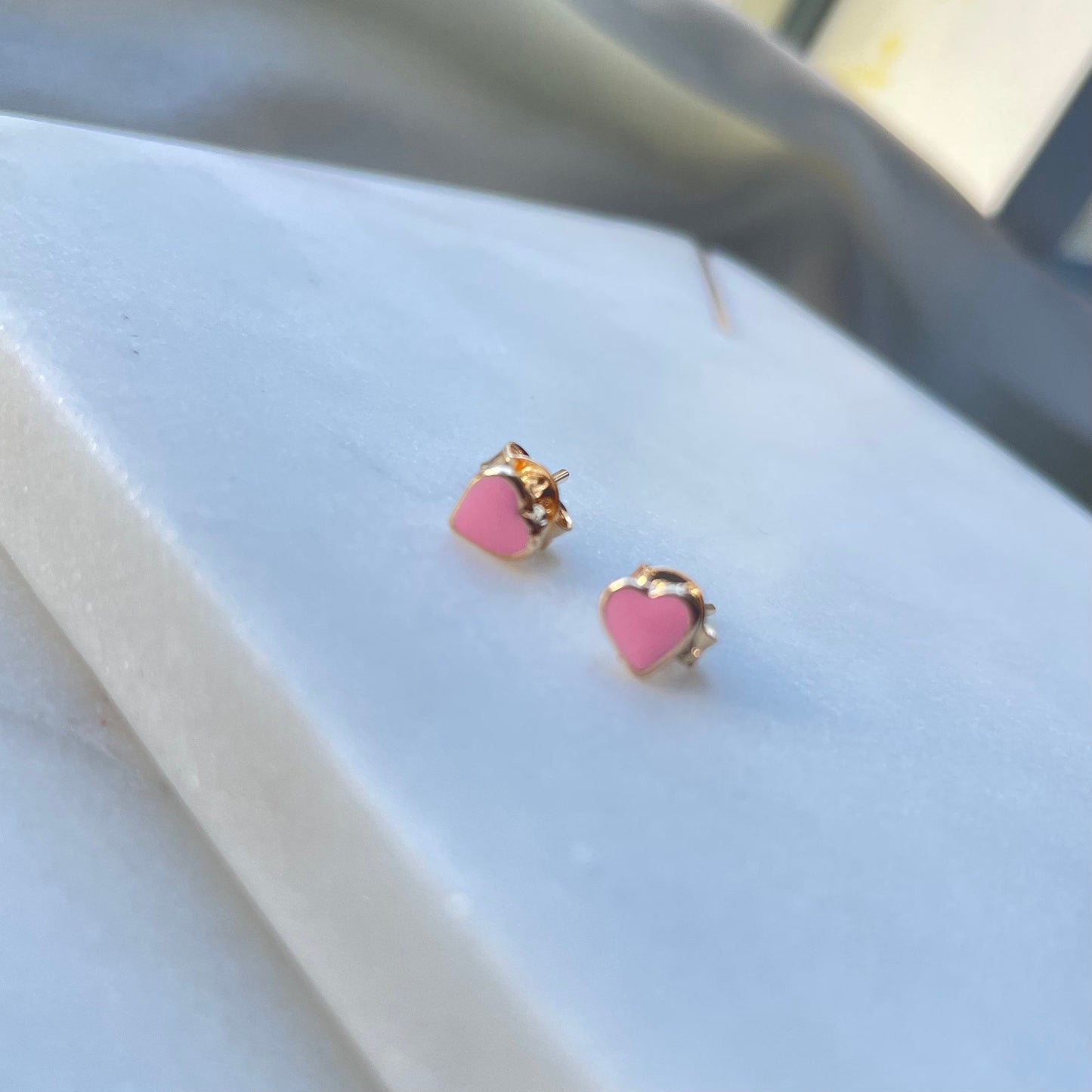 Tiny Heart Stud Earrings